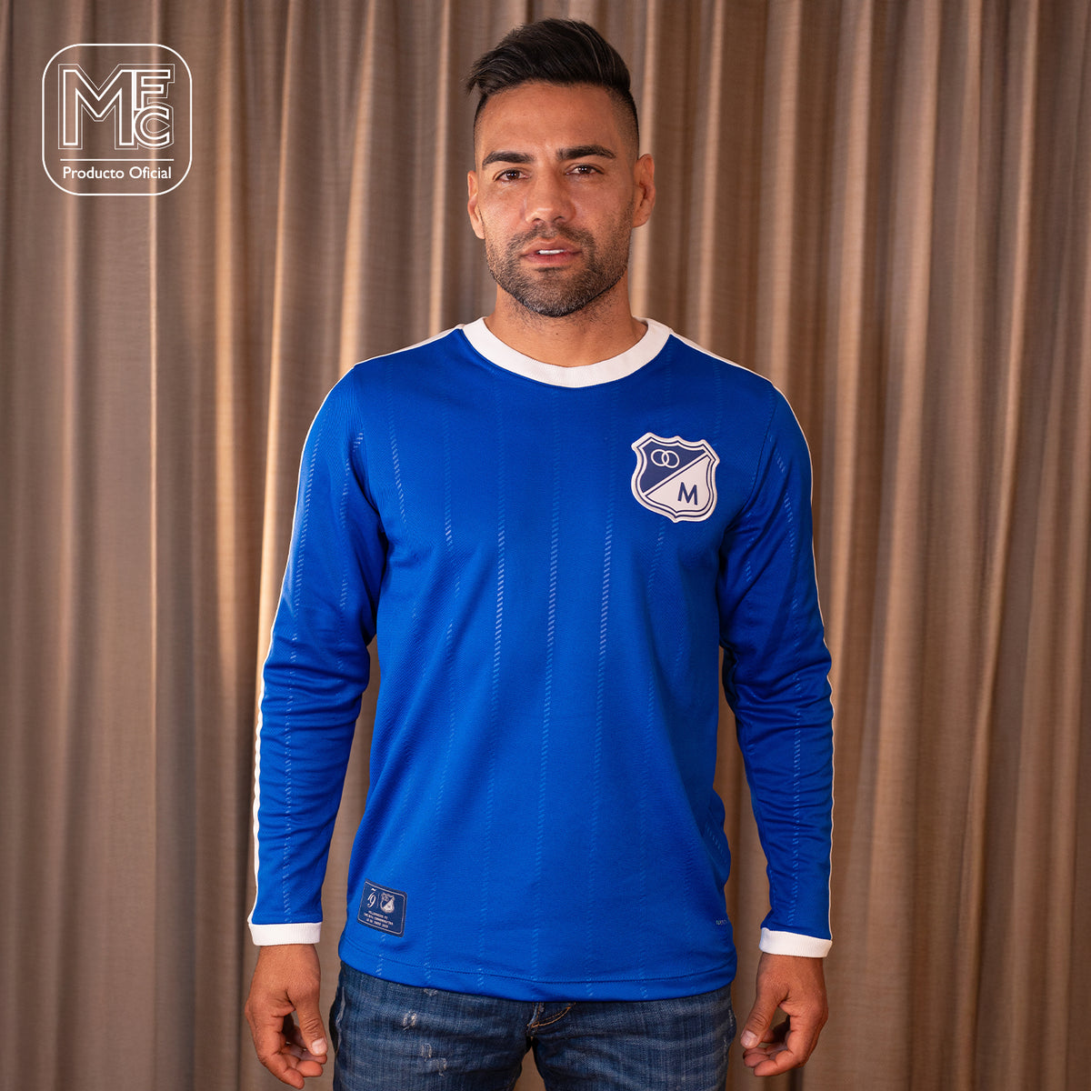 camiseta el dorado millonarios manga larga
