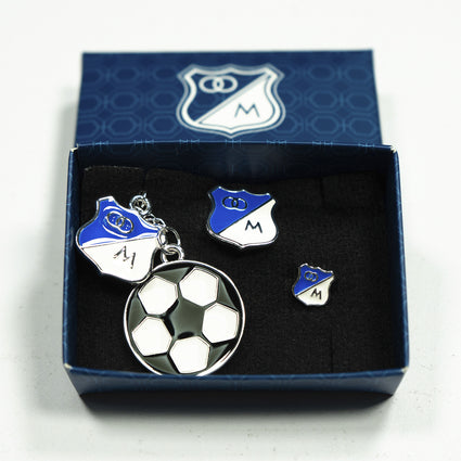 Set Llavero Balón + Pines MFC